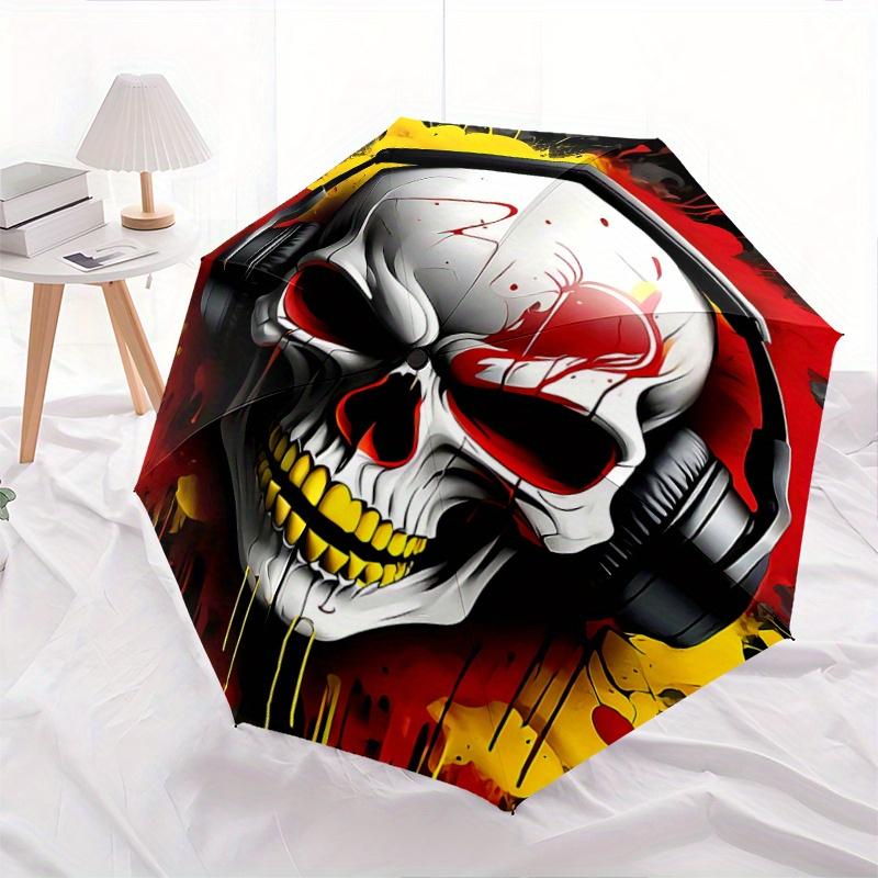 

1pc Headphones of Death Automatic, Cute Cartoon Pattern, Portable Outdoor Umbrella, Perfect, Holiday Gift for Disney fans.N055
