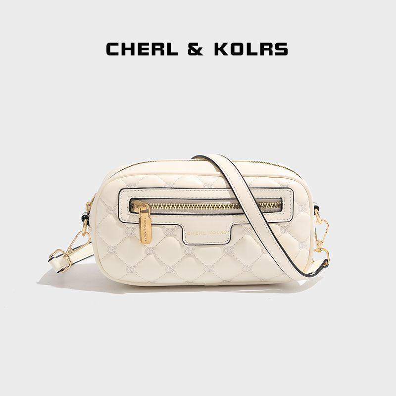 

CherylKolors Women s 2024 Diamond Embroidery Camera Crossbody Bag - Large Capacity & Exquisite Design Standard білий