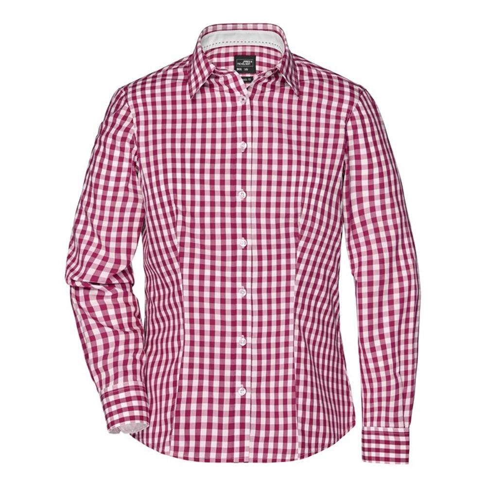 James and Nicholson Womens/Ladies Checked Blouse