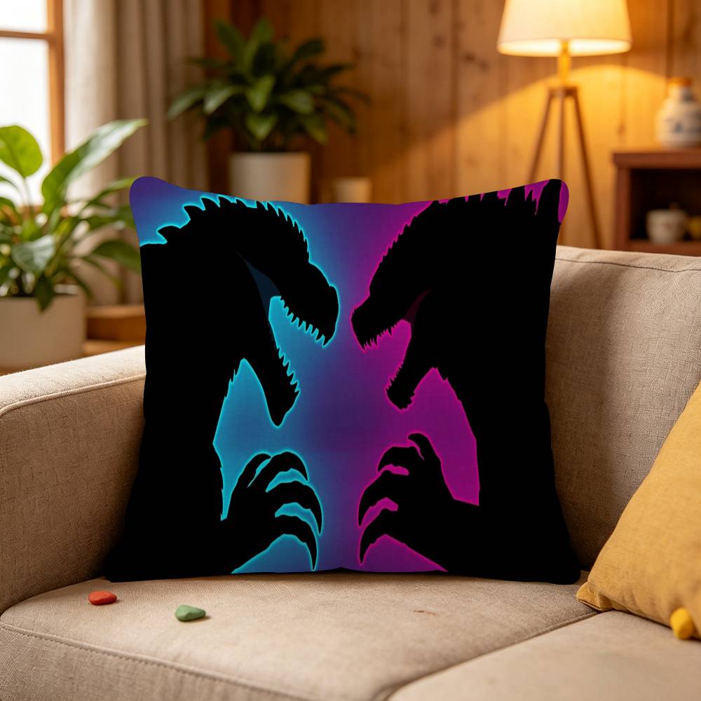 Funny Dinosaur Cushion Cover Pillowcase Upholstery Sofa Throw Pillow Home Decor Pillowcas