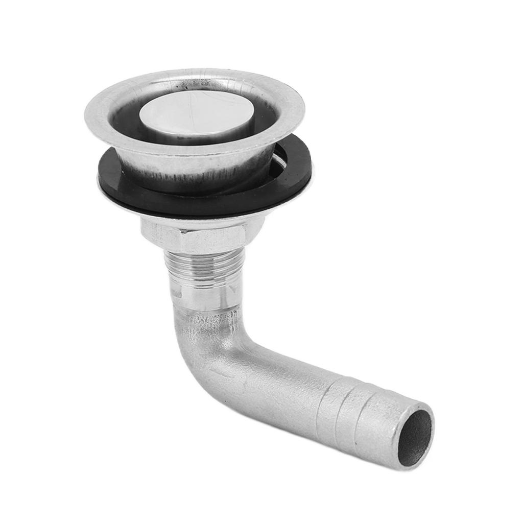90 degrees  Boat Gas Tank Vent 316 Stainless Steel Polishing for 5 8in Hoses Yacht Marine Ship