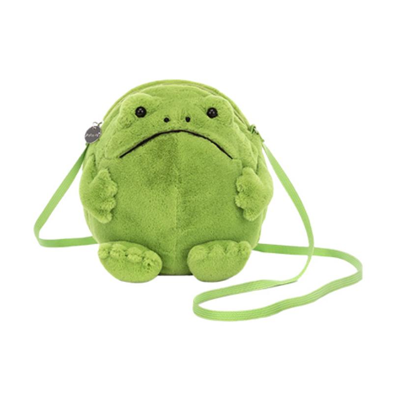 JELLYCAT Amphibious & Crawling Series Ricky Rain Frog Bag Fun Doll Plush Doll 17cm high