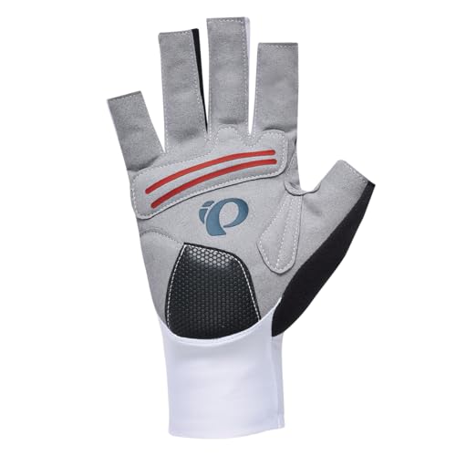 PEARL IZUMI Cycling Wear 29 UV Open Finger Gloves, Color: 2, White, Size: L