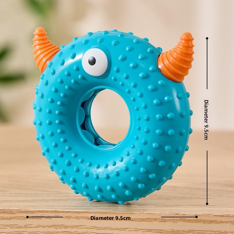 Pet Dog Teething Device, Little Monster Sound Toy, Dog Toothbrush, Dog Toy, Durable and Easy To Clean