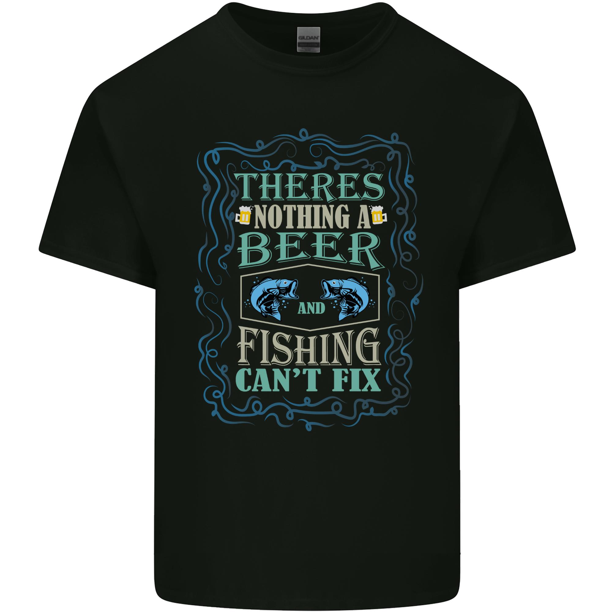 Nothing a Beer Fishing Cant Fix Funny Unisexs Light Cotton TShirt S