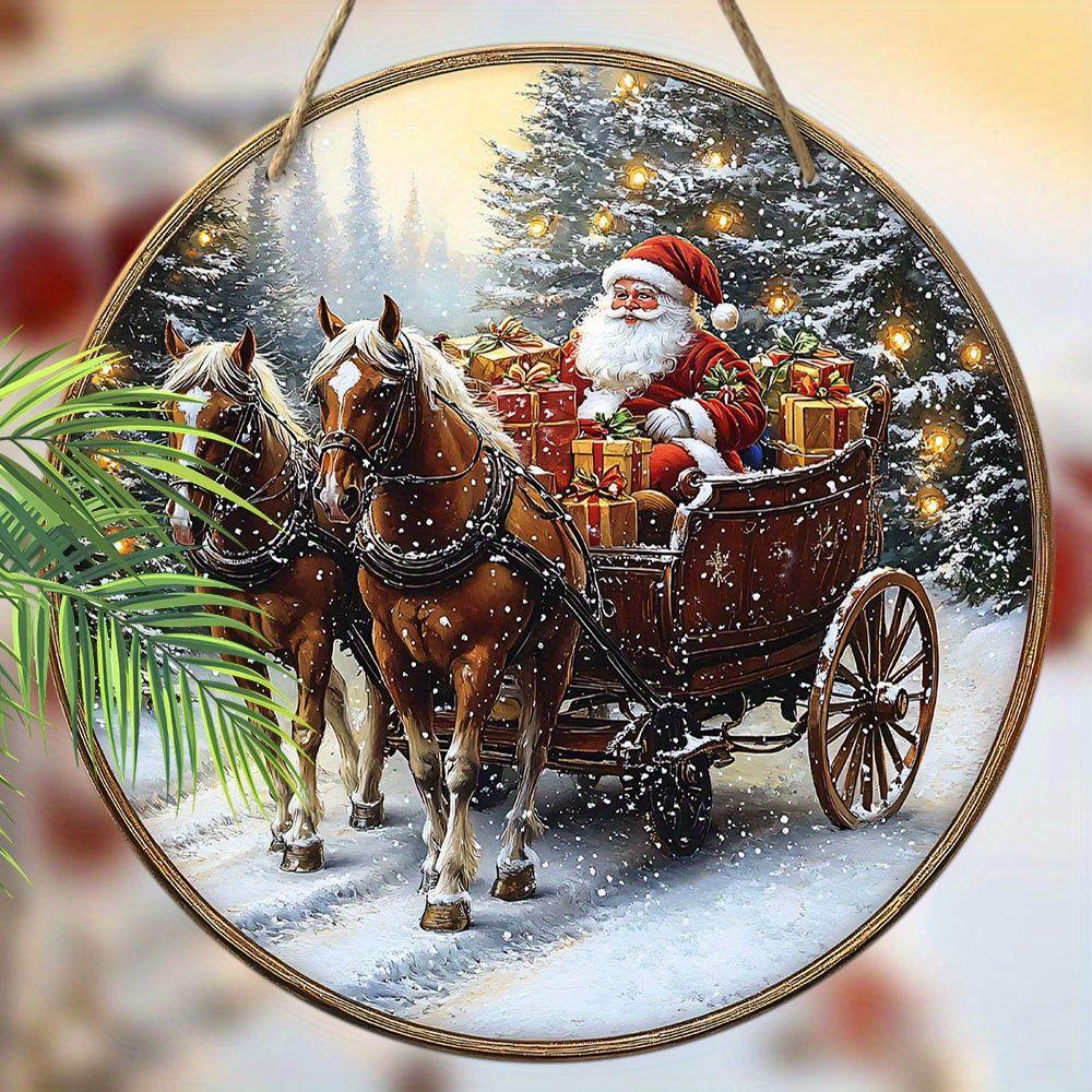 2D Flat Wooden Hanging Decorative Signs, Christmas Decorations, Family Wall or Door Decorations, Garden Decorations, Christmas Gifts for Friends