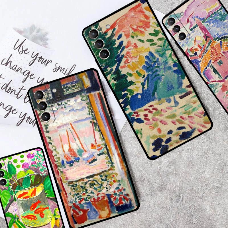 Henri Matisse Art Painting Case For Samsung Galaxy S24 S21 S22 S23 Ultra Plus S20 FE S8 S9 S10 Note 10 20 Ultra Cover