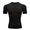 Men's Double-Headed Eagle Emblem Print Quick Dry Compression