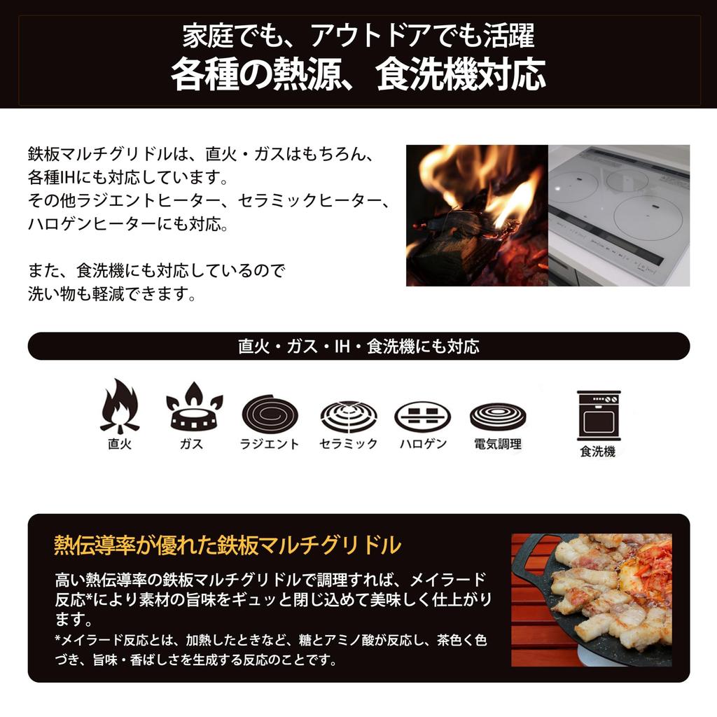 JHQ Multi Genuine Induction Cooktop and Flame Kitchen Outdoor Frying Pan Flat with Griddle, Product, Compatible, Lightweight, & Use, Pan/Griddle