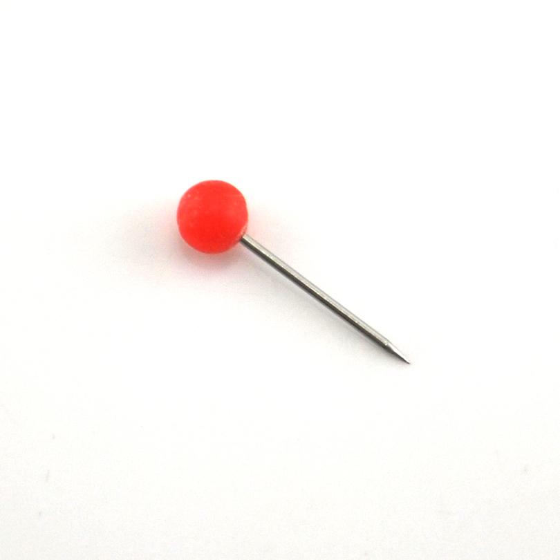 50PCS/Bag Colorful Plastic Fishing Pin Position Mark Bead Needle Pin Dia. 4MM for Fishing Line Wire Fishing Tackle Accessory