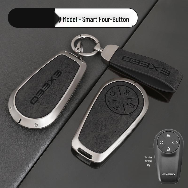Xingtu Xingji Era ES/ET Car Key Protective Cover, Metal Shell with Leather Buckle for Men & Women.