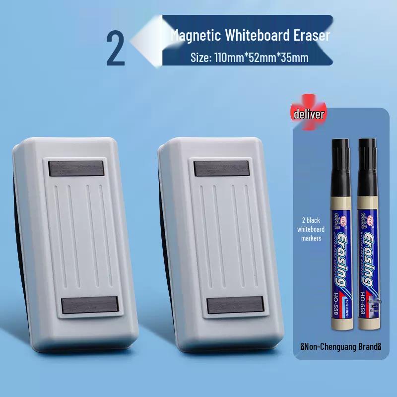 Large Capacity Magnetic Pen Holder for Whiteboards & Chalkboards, Wall-Mounted & Hangable.