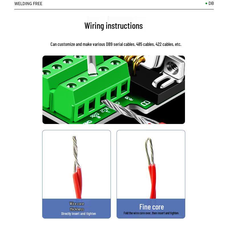 D-Sub Solderless Screw Terminal Female Connectors