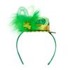 StPatrick Festival Celebration Headband Party Sequins Mini Green Hat Hair Hoop Shamrock Headbands Irish Hair Accessories