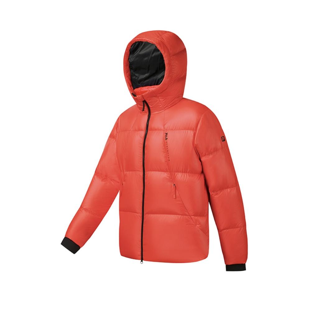 New FILA Fitness Down Jackets Men's Persimmon Red A11M541905FRD