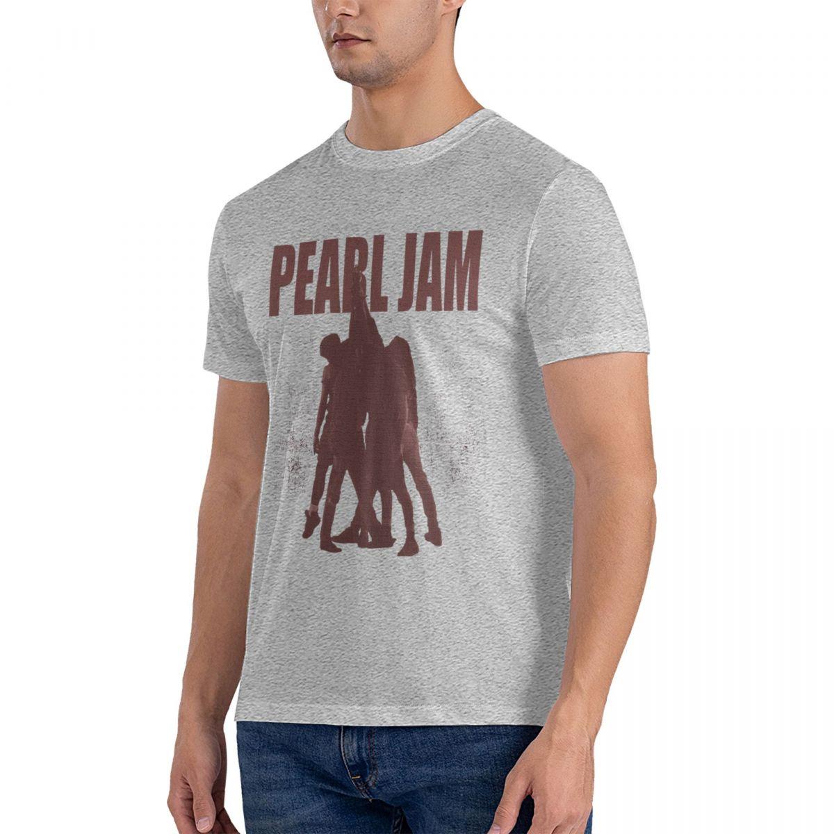 ZheXiong TEE T-shirt Muziek Pearls Jam Heren Oversized T-shirt Mode Casual Korte Mouw T-shirt Vintage Katoenen T-shirts XL