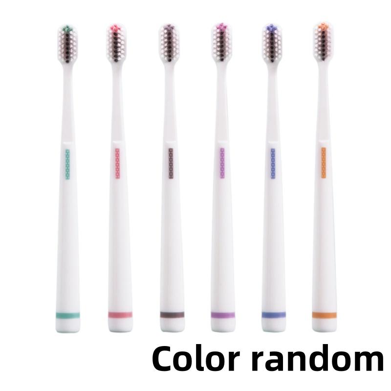 

Взрослая зубная щетка с мягкой щетиной и маленькой головкой, трехмерная спиральная щетина, цветная коробка, индивидуальная упаковка, 6 цветов на выбор