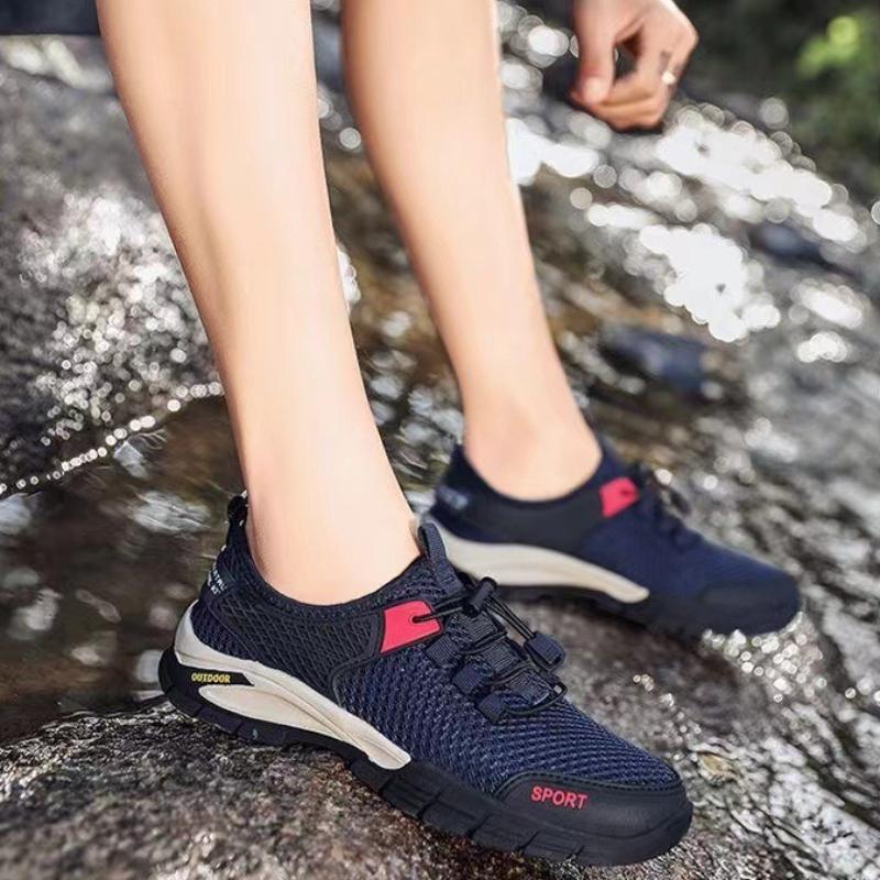 High Quality Men's Hiking Shoes Summer Mesh Speed Interference Water Shoes Outdoor Non-slip Wear-resistant Casual Sneakers 2025