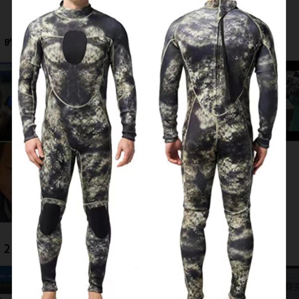 3mm One-Piece Camouflage Wetsuit: Warm, Sun-Protective Diving & Surfing Gear