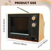 1/12 Scale Dollhouse TV Can Play Video Miniature Furniture Ornament