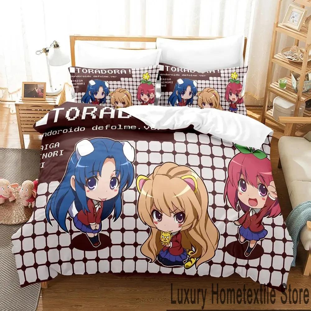 

Аниме Toradora TIGER DRAGON Комплект постельного белья для мальчиков и девочек Twin Queen King Size Пододеяльник Наволочка Кровать для мальчиков Взрослый Домашний текстиль 70x133cm 2pcs