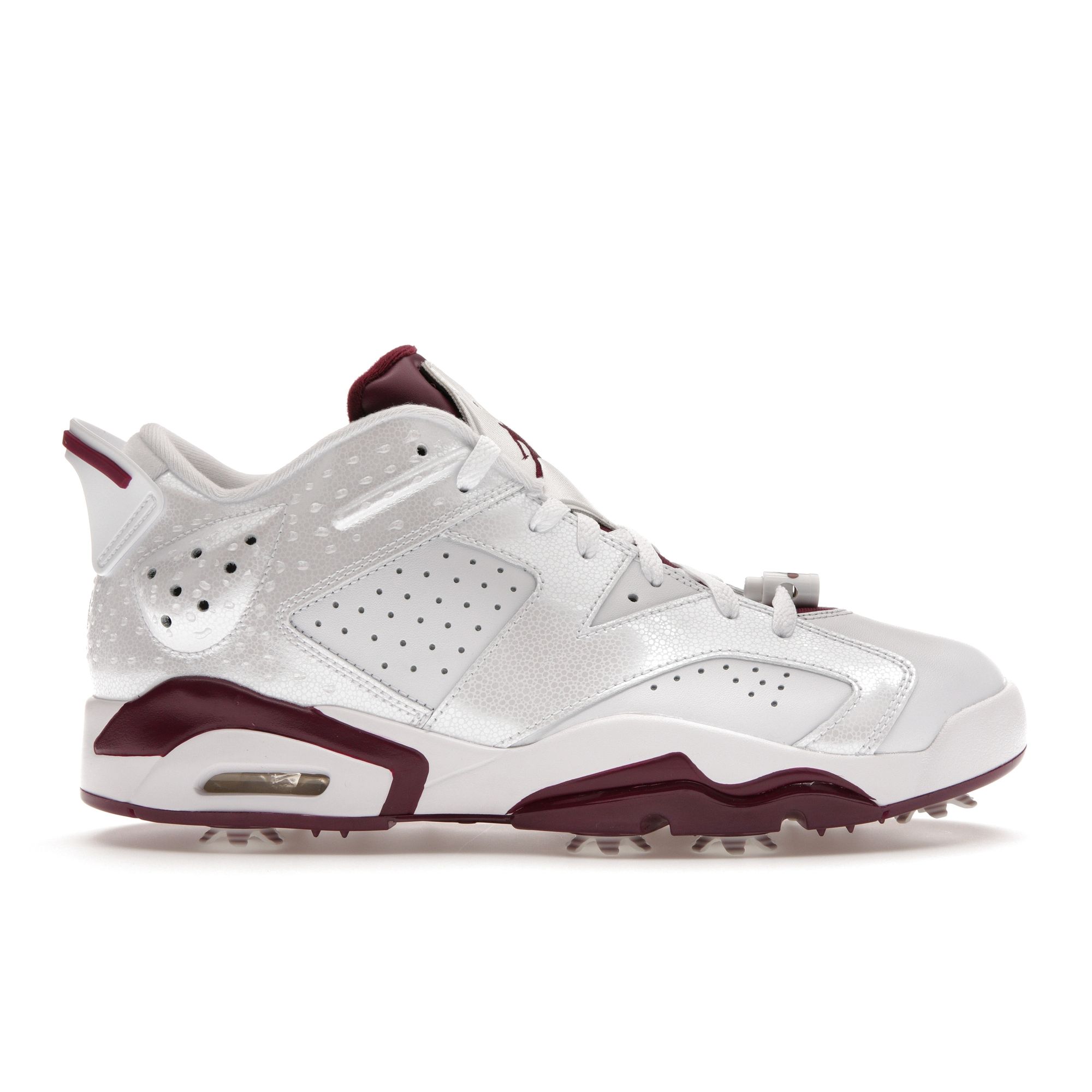 

Кроссовки унисекс Air Jordan 6 Retro Low Golf NRG Bordeaux белые DV6796-116 40.5