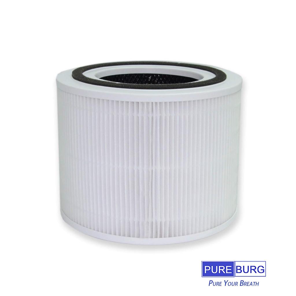 PUREBURG Compatible Filter for Levoit Core 300 P350 2 Pack H13 True HEPA Dust Collection Deodorizing Filter