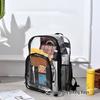 Large Capacity Transparent Backpack for High School Girls - Durable PVC Design.