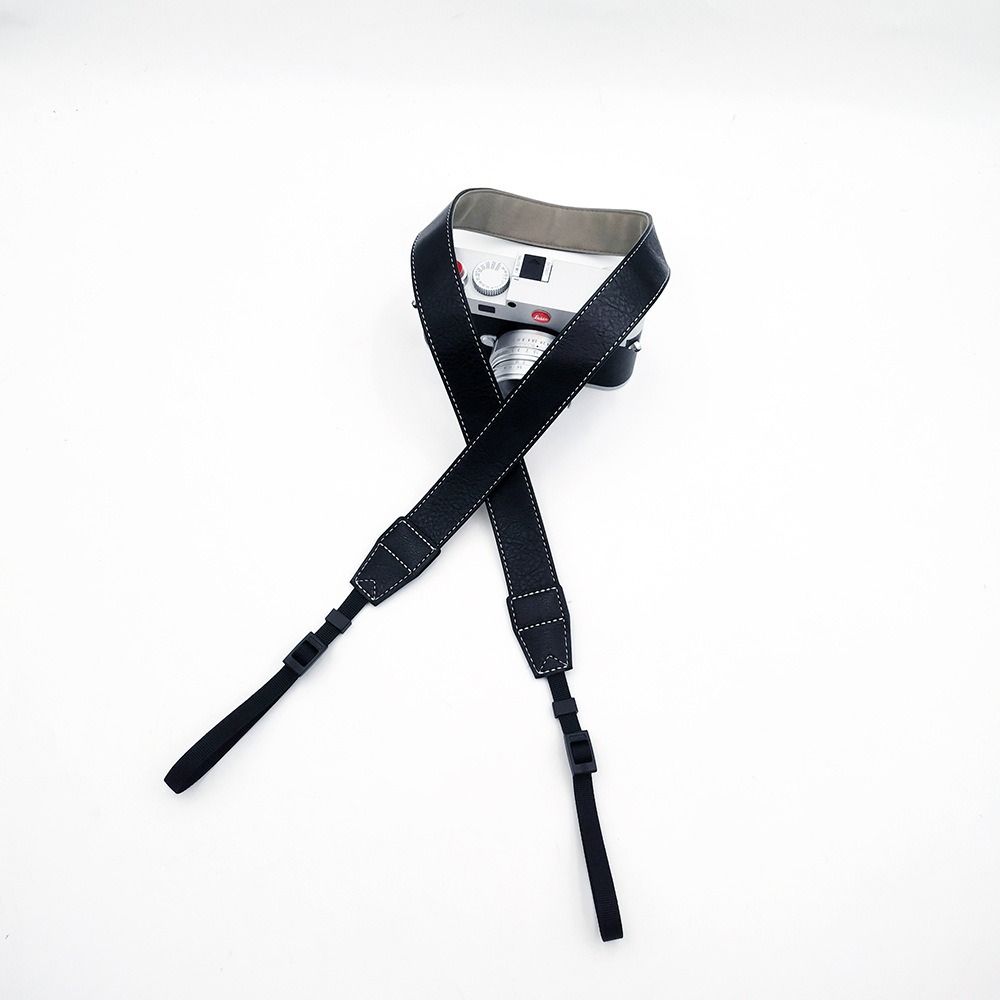 PU Leather Camera Shoulder Strap Retro Adjustable Micro Single Strap SLR Cameras Strap for Canon G7x Nikon Fujifilm Sony Zv-1
