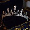 European and American Baroque Crown Crystal Bride Headwear Birthday Crown  Grand Queen Style Performance Accessories