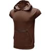 Men's Sleeveless Hooded Sports Vest - Summer Fitness Outdoor Zipper Hoodie
