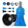 Stainless Steel Pressure Washer Nozzle Set 25 Degree Spray Tip Rubber Cover Quick Connect Nozzle Heavy-Duty 1/4inch