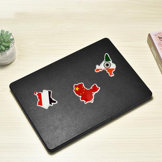 50 st Nationalflaggor Klistermärken Olika Söta Dekaler Vattentäta PVC Självhäftande Dekoration Självhäftande Tecknade Klistermärken Motorcykel Telefon