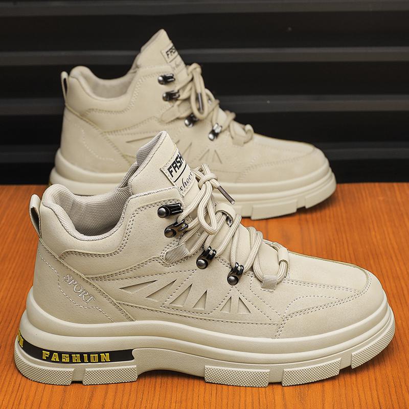 Autumn and winter new daily casual high-top shoes and boots casual locomotive boots retro 39