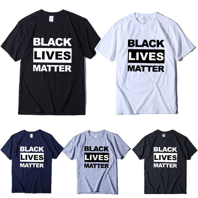 Elegante T-shirt Black Lives Matter Anti Racismo Para Unissexo Uso Casual E Conforto