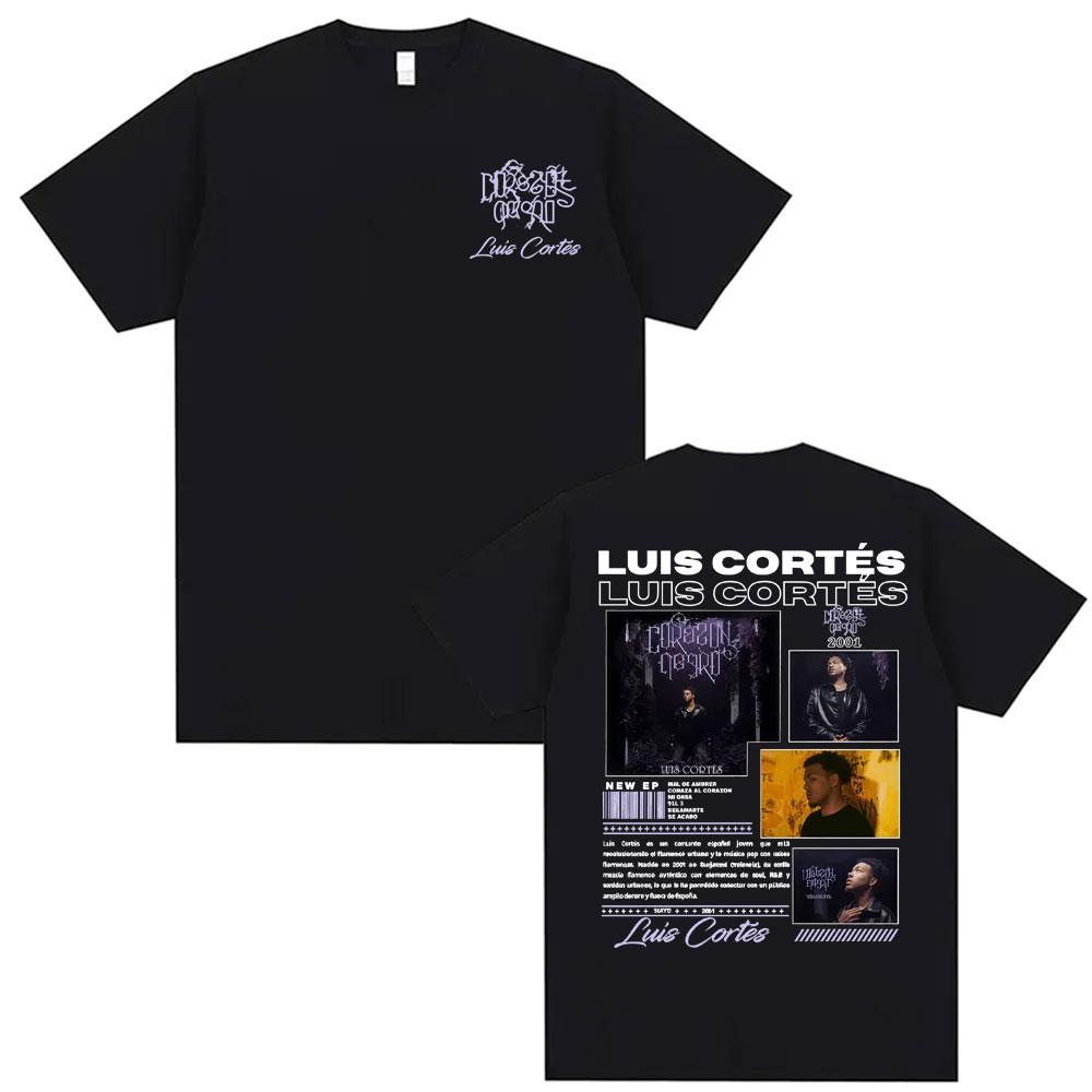Rapper Luis Cortes Album 2026 Merch T Shirts Unisexs Clothing Harajuku Hip Hop Punk Tshirts Male High Quality 100 Cotton Tshirt