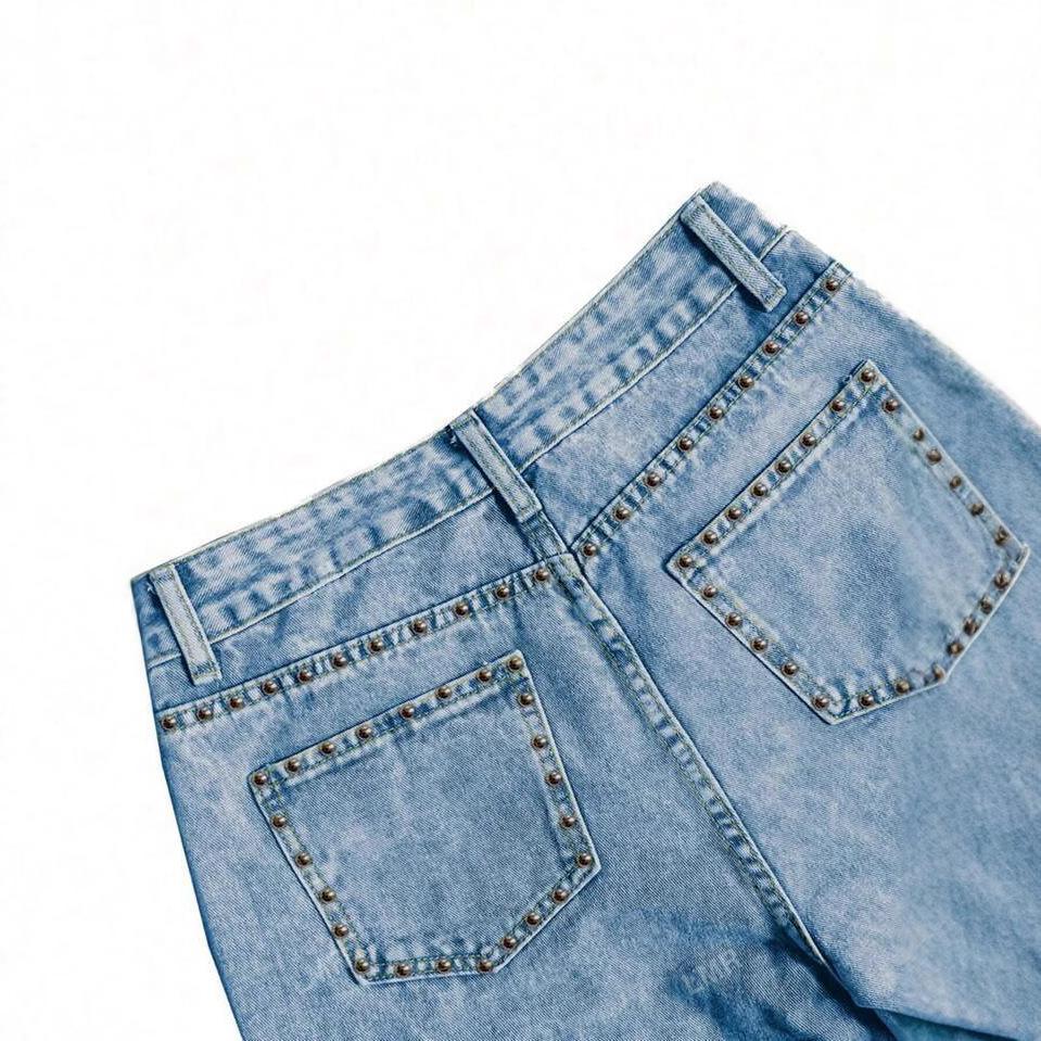 High Waist Straight Jeans Women Loose Casual Denim Trousers Daily Street Pants
