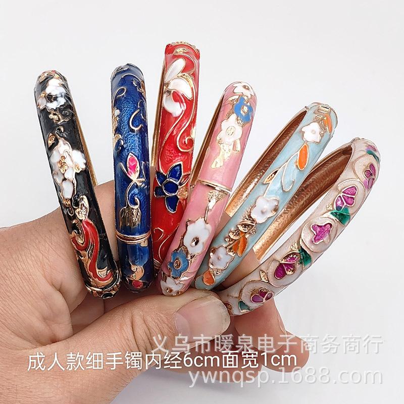 

Old Beijing Cloisonne Bracelet Jade Women s Opening Design Electroplating Dripping Oil Adult