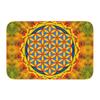 Metatron Cube with Merkaba and Flower of Life Front Door Mat Non-Slip Waterproof Interior   Kitchen Bedroom Rug