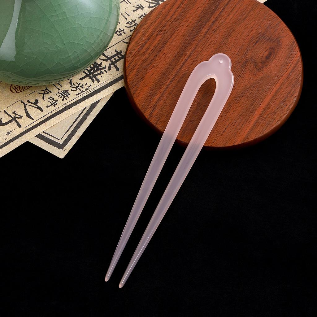 Ancient Wind Hairpin New Chinese Senior Sense of The U-shape Hairpin Wholesale New Simple Hundred and Versatile Coiled Hair Hanfu Accessories Hairpin
