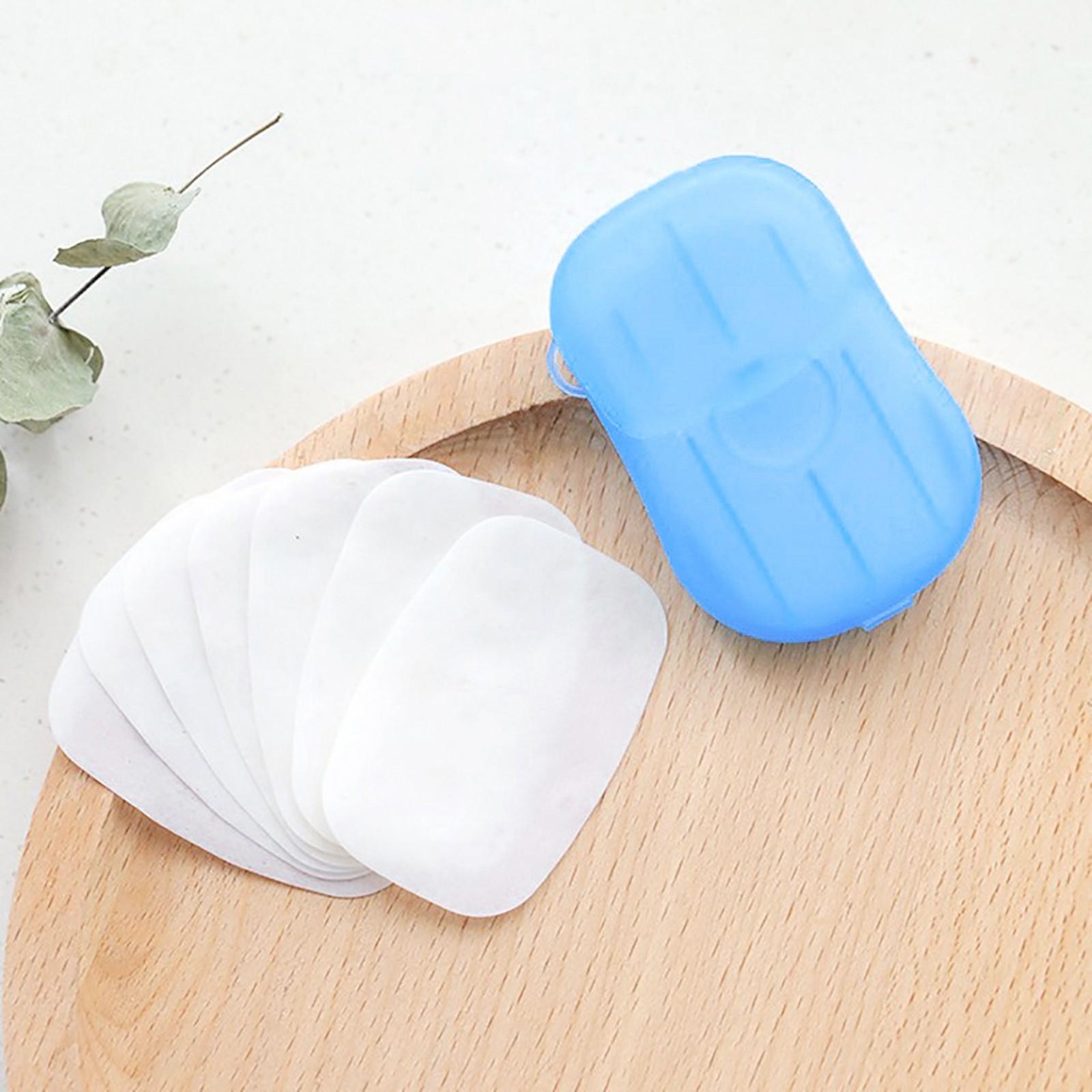 

20 шт. одноразовые планшеты для мытья рук, дорожная переноска, туалетное мыло, бумага