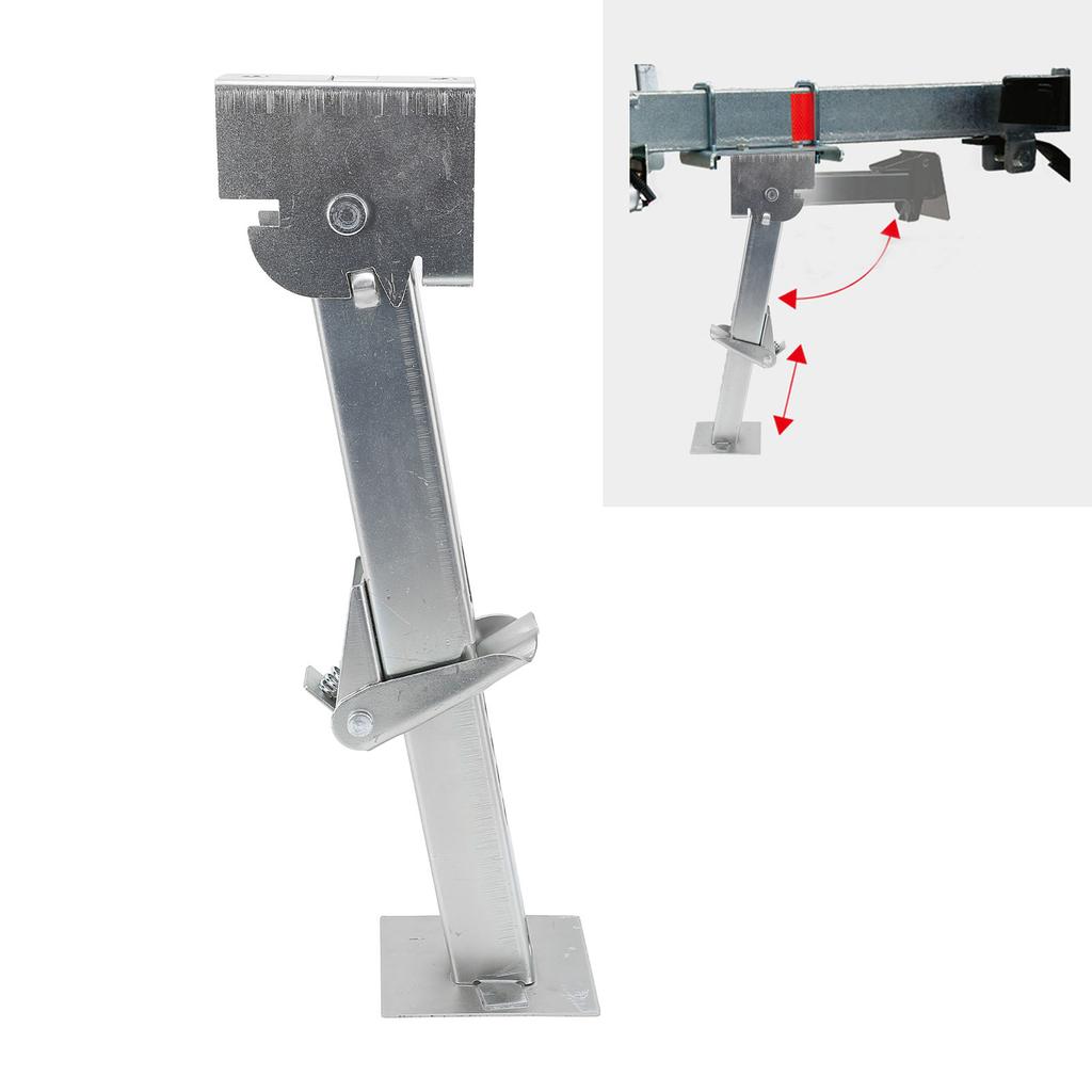 2PCS Stabilizer Jack 650lbs Support 1000lbs Lifting Capacity Galvanized Telescoping Adjustable Swing Down Stabilizer Jack Stand