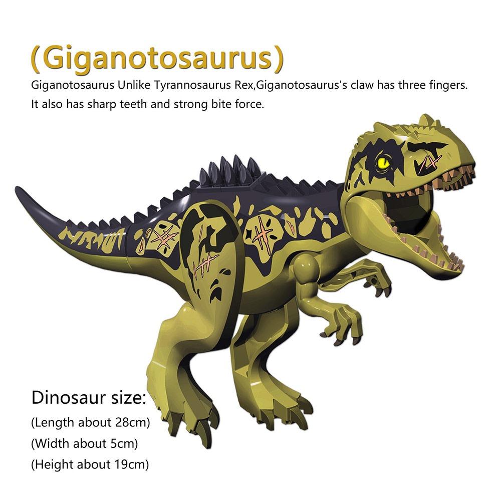 Mini Size Jurassic Dinosaur Building Brick Carnotaurus Building Blocks  Kids Play