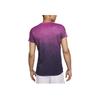 Nike Court Slam Dri-Fit Tennis Top Round Neck Breathable Short Sleeve T-Shirt Men Tops Hot-Purple White FQ2018-518