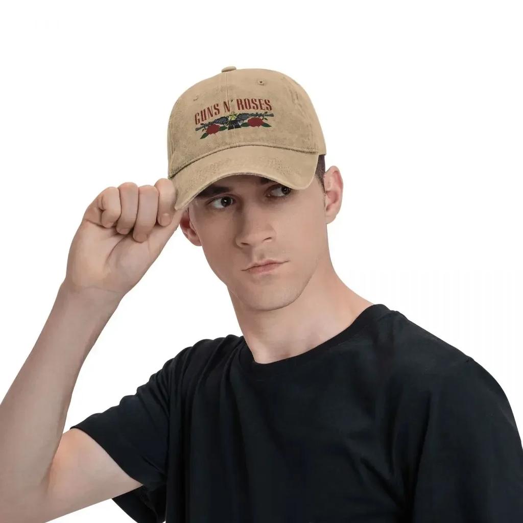 Guns N Roses Band Baseball Cap Merch For Men Women Casual Headwear Trucker Hat Adjustable