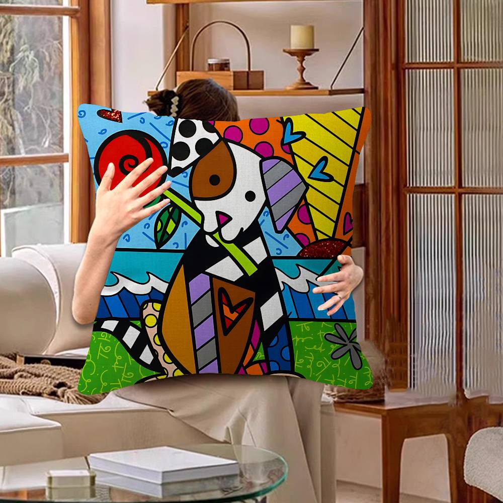 B-Britto Art Lucky Dragon pillow cover sofa cushion cover home room decoration children gift