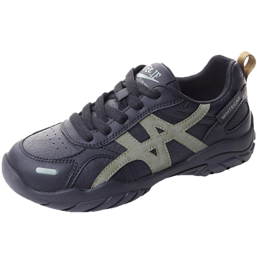 Leather sports shoes women's leather surface Agande training shoes new flat-bottomed versatile light jogging casual shoes
