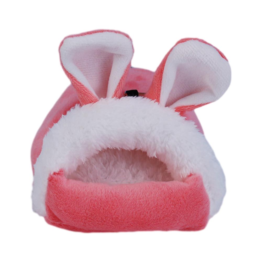 

Cute Small Animal Sleeping Bed Plush Hamster Nest Hammock Guinea Pig Squirrel Cage Hanging Warm House Decor Pet Supplies