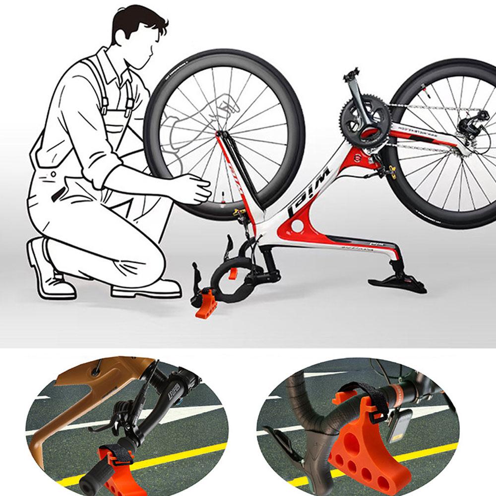 Bike Handlebar Bracket Multifunctional MTB Maintenance Handlebar Stand Bicycle Handlebar Clip-On Stabilizer Cycling Accessory