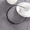 1/2 Pcs New plastic Black Sports Hairband Toothed Soccer Headband Men Hair Clip